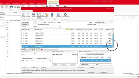 como crear en excel pedidos a proveedores factusol